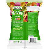 DJ&A 4-VEG Chips Original 5x90g — back of pack and product information