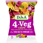 DJ&A 4-VEG Chips Salt & Vinegar 5x90g lifestyle image
