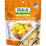 DJ&A Freeze Dried Banana, Mango & Yellow Peach 10x45g lifestyle image