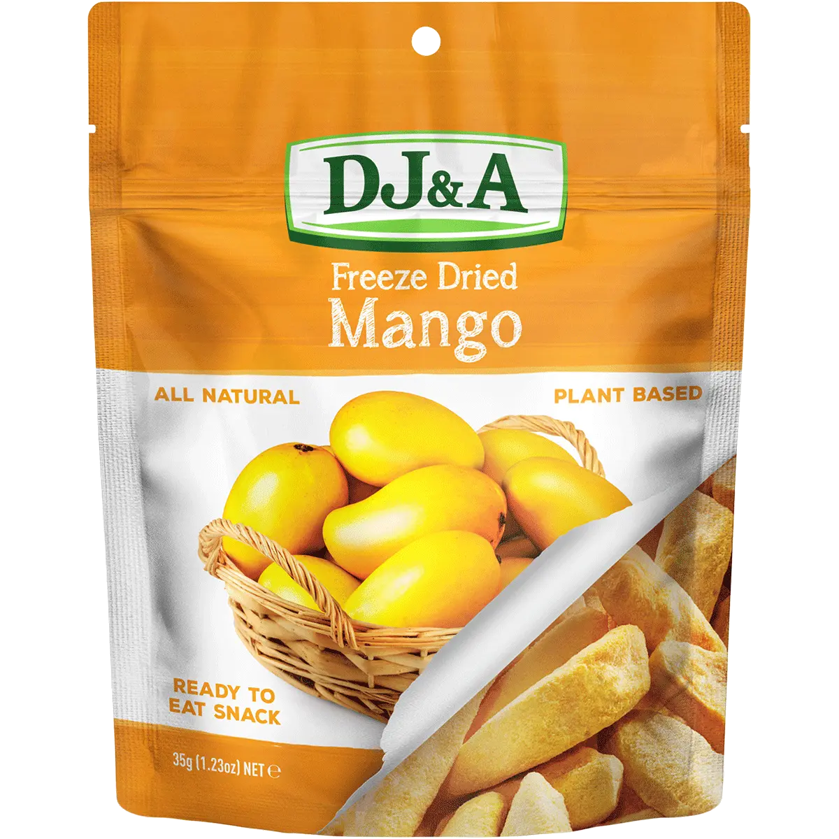 DJ&A Freeze Dried Mango 10x35g lifestyle image