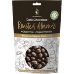 Dr Superfoods Roasted Almonds Dark Chocolate 125g — front pack image (UHP)