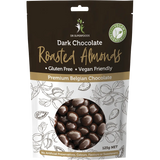 Dr Superfoods Roasted Almonds Dark Chocolate 125g — front pack image (UHP)