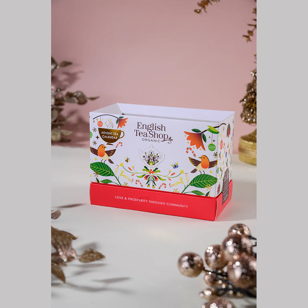 English Tea Shop Organic Advent Tea Calendar Tea Bag Sachets