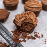 PBCO Low Carb Chocolate Cupcake Mix — chocolate cupcakes lifestyle image
