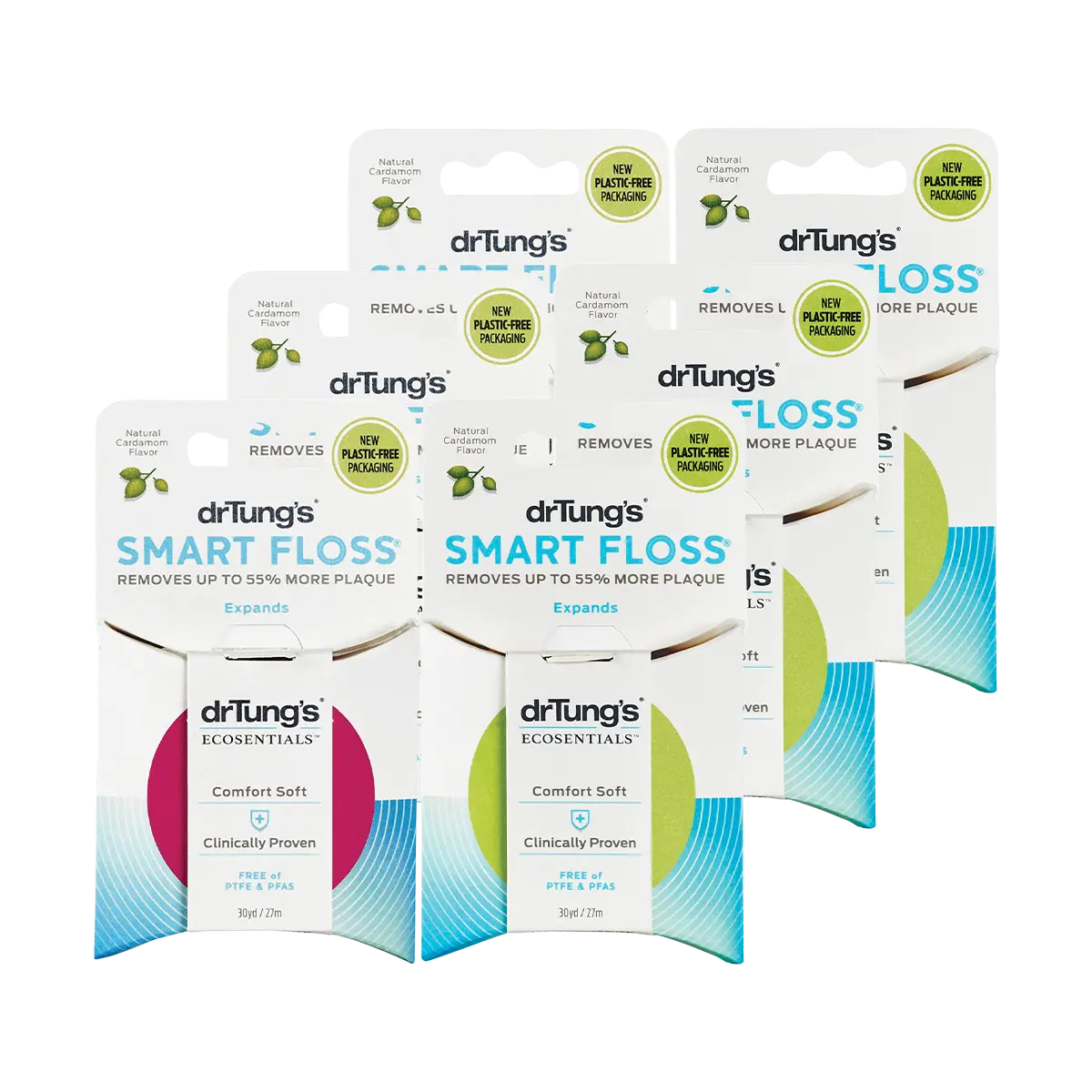 Dr Tung's -Smart Dental Floss 27m — front pack image (UHP)