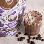 Happy Way Double Choc Chip Whey Protein Powder lifestyle image