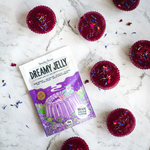Botanika Blends Dreamy Jelly Grape Bubblegum 70g — pouch and prepared jelly lifestyle image