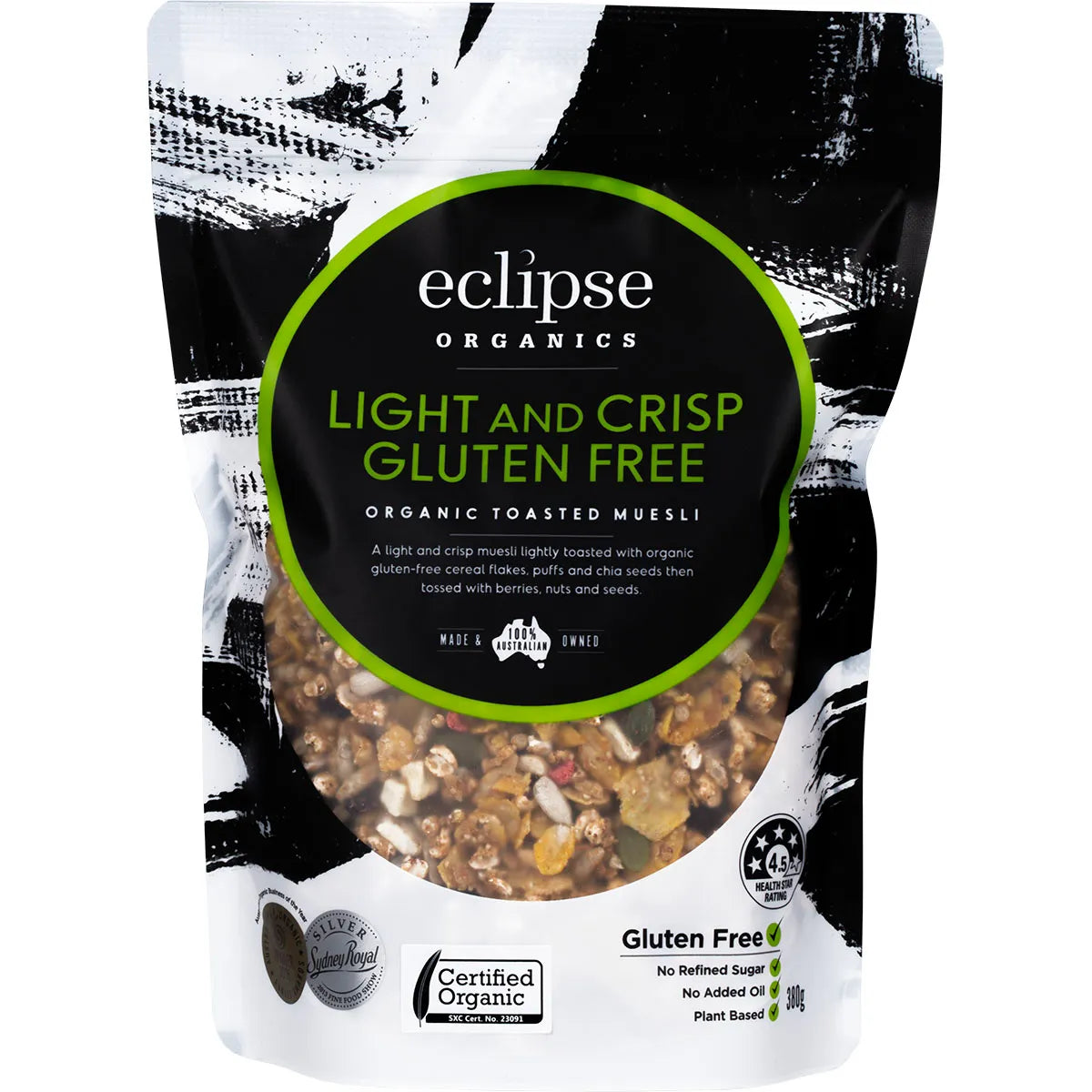 Eclipse Organics Muesli Gluten Free Nutty Clusters 380g