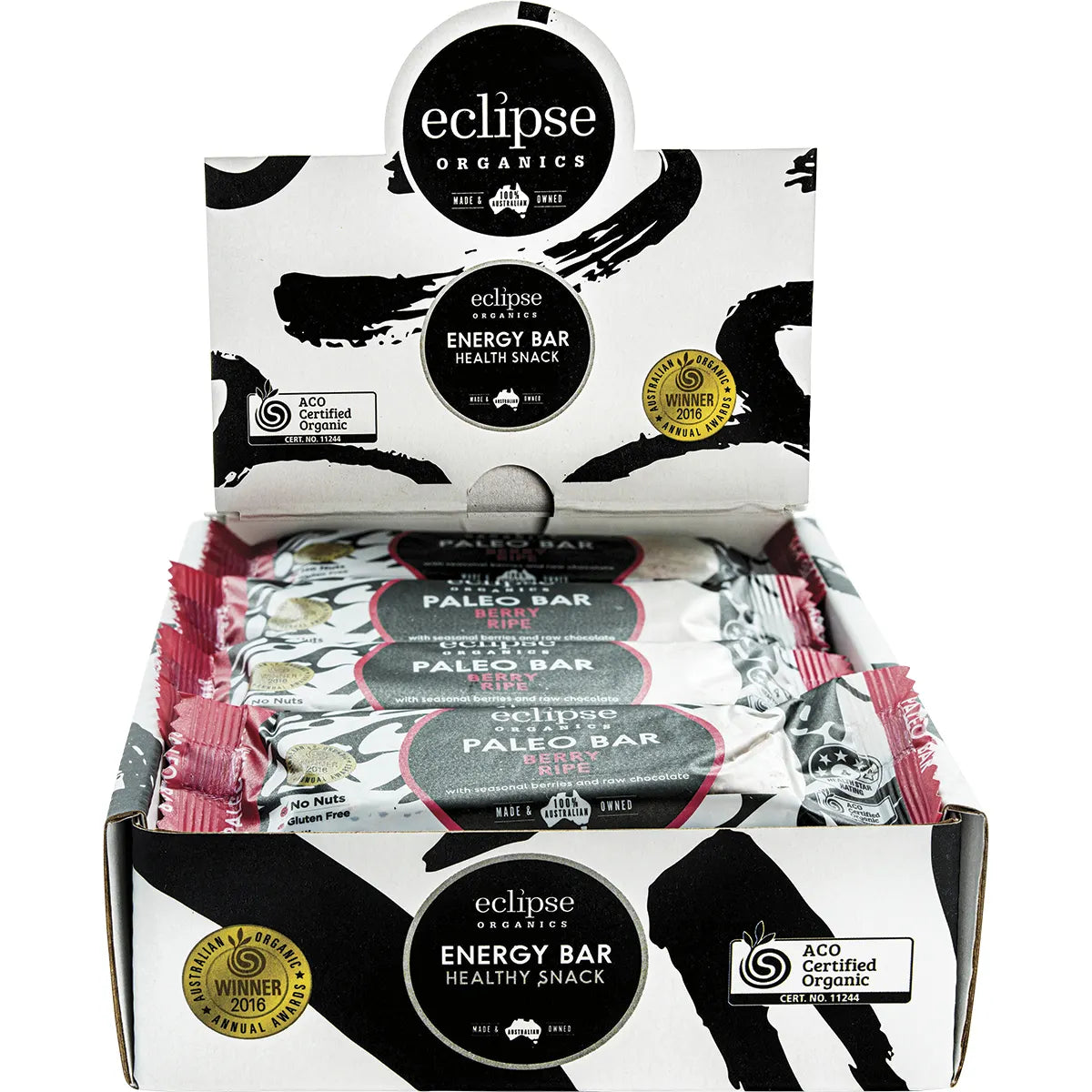 Eclipse Organics Raw Paleo Bar Berry Ripe 12 x 45g