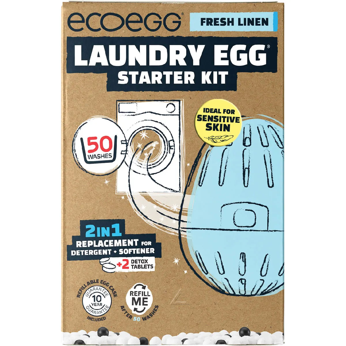 Ecoegg Laundry Egg Starter Kit 50 Washes