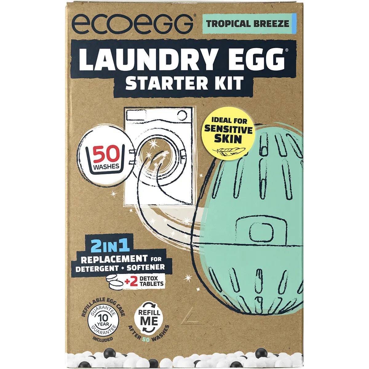 Ecoegg Laundry Egg Starter Kit 50 Washes