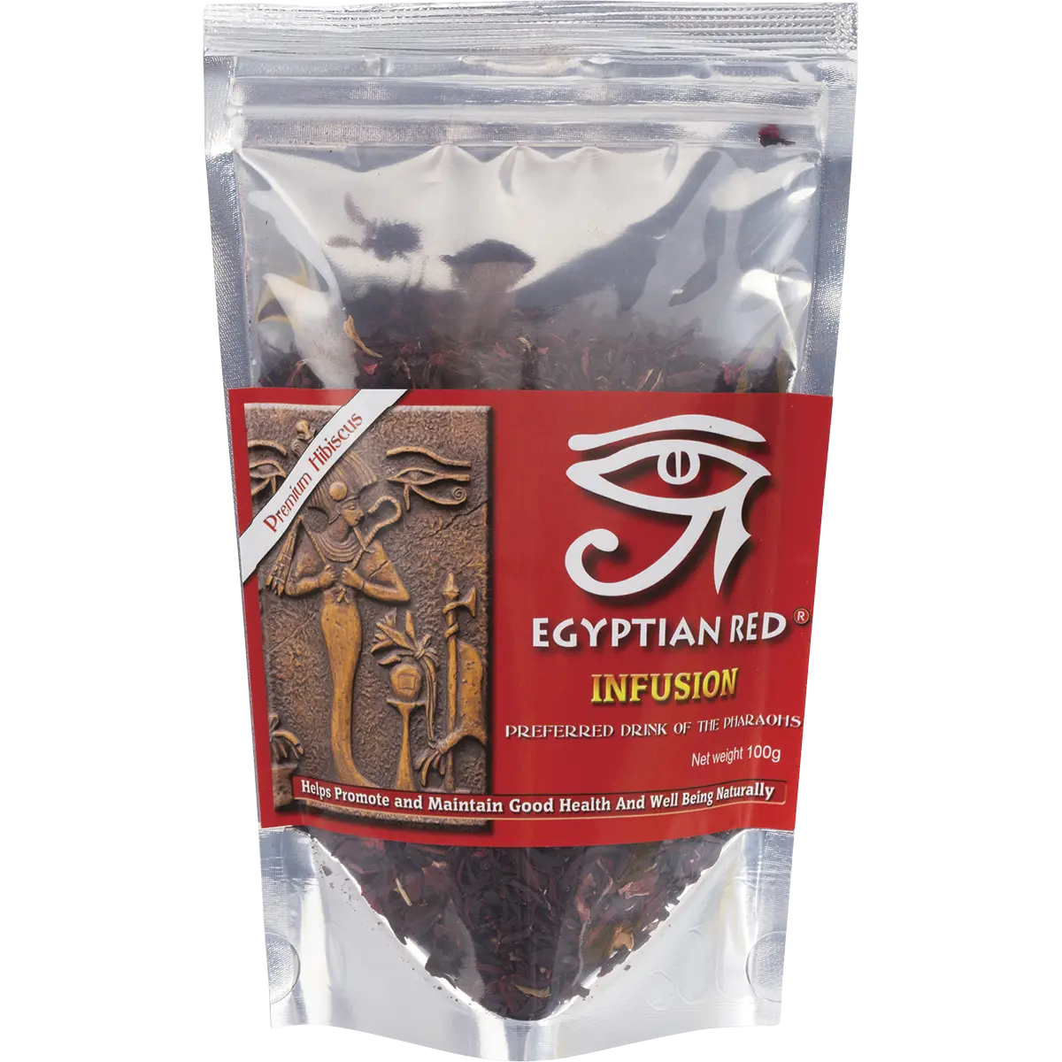 Egyptian Red Tea of the Pharaohs Herbal Loose Leaf Tea — front pack image (UHP)