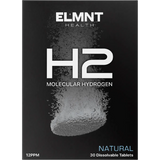 ELMNT H2 Molecular Hydrogen Water Tablets Natural 30pk — front pack image (UHP)