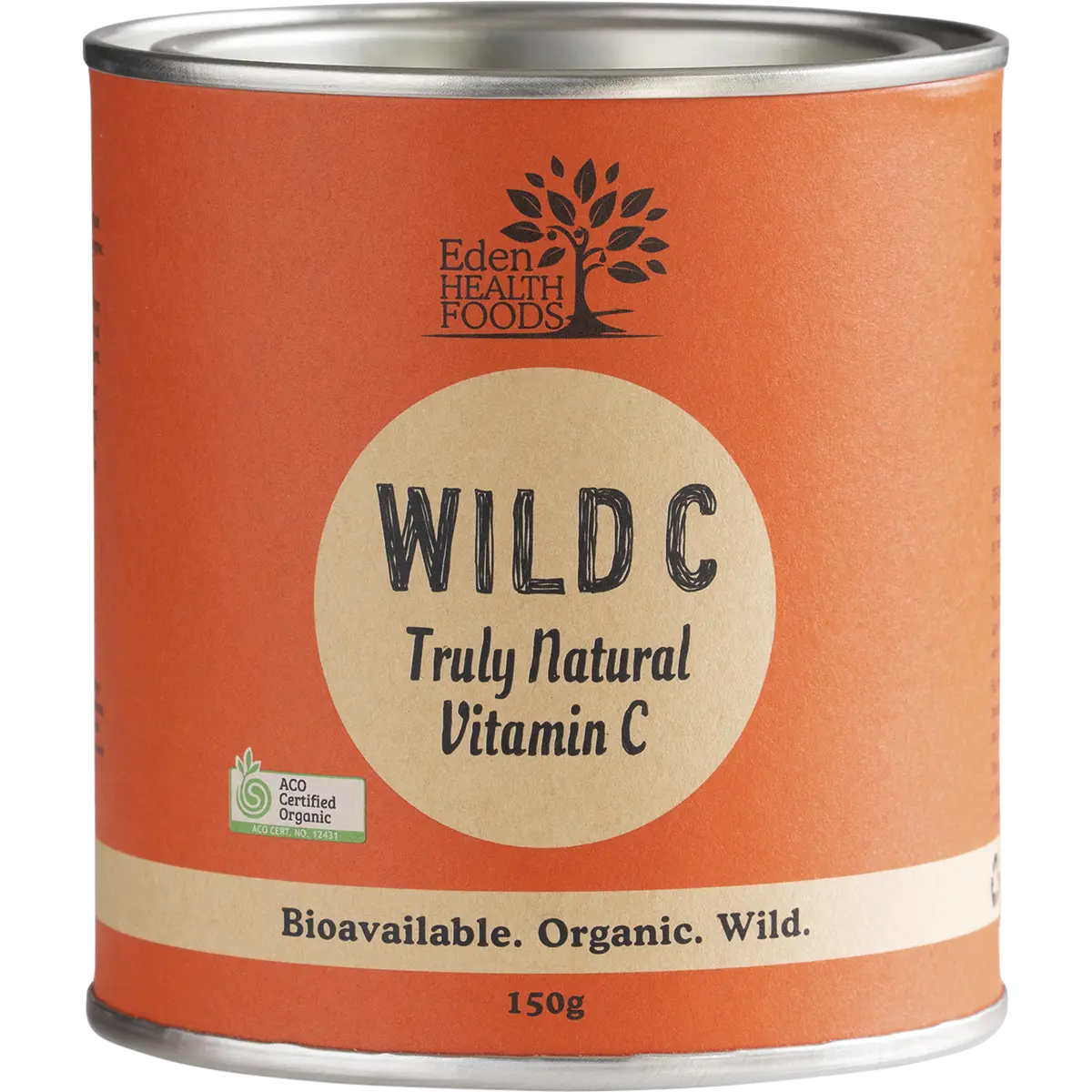 Eden Healthfoods - Wild C Natural Vitamin C Powder 150g — front pack image (UHP)