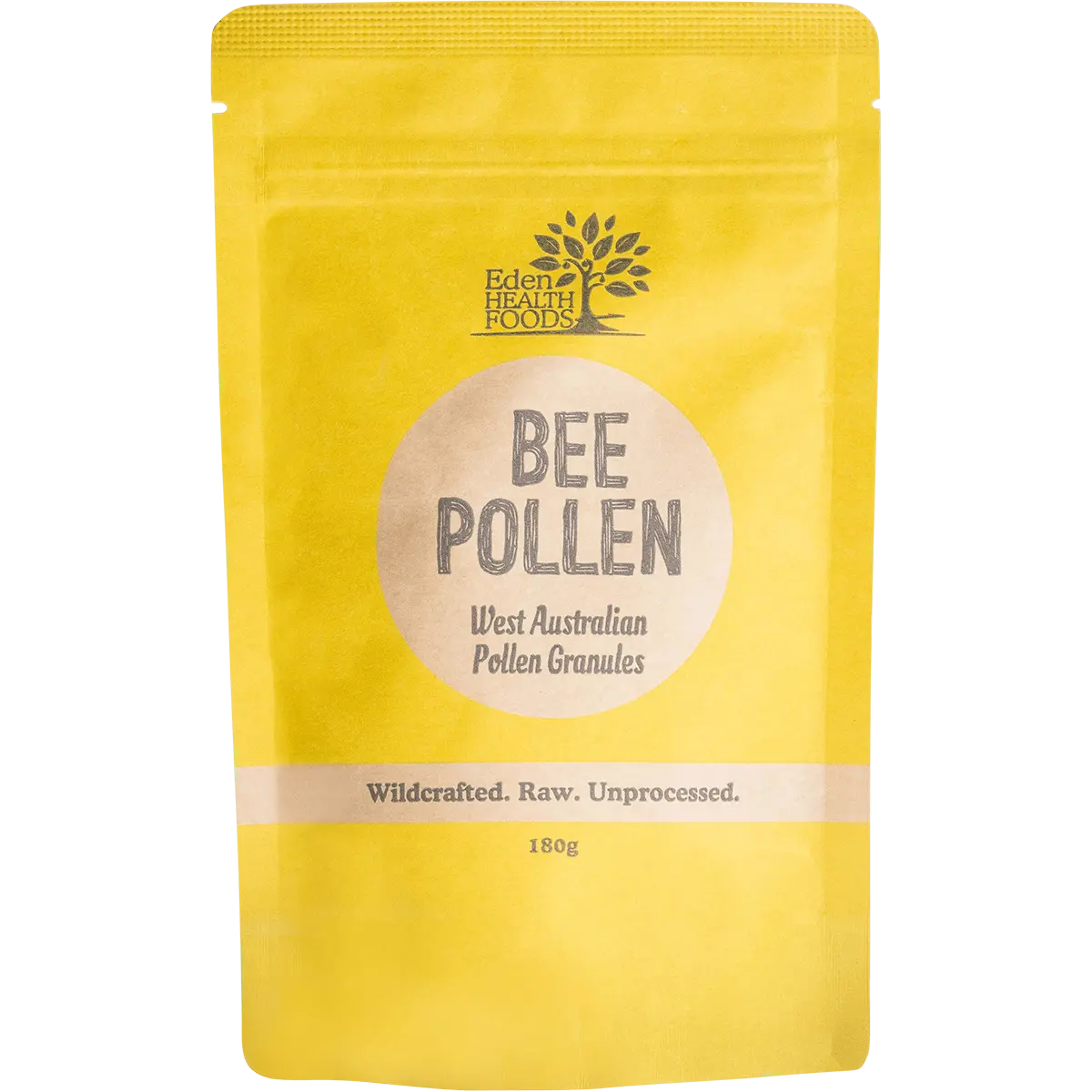 Eden Healthfoods - Bee Pollen Raw and Unprocessed 180g — front pack image (UHP)