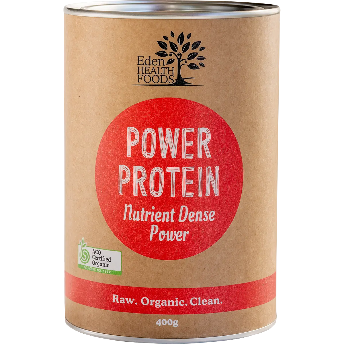 Eden Healthfoods Power Protein 400g — front pack image (UHP)