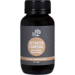Eden Healthfoods Activated Charcoal Steam Activated Charcoal Powder 60 Caps — front pack image (UHP)