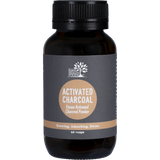 Eden Healthfoods Activated Charcoal Steam Activated Charcoal Powder 60 Caps — front pack image (UHP)