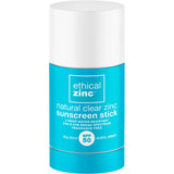 Ethical Zinc Natural Clear Zinc Sunscreen Stick SPF 50 50g