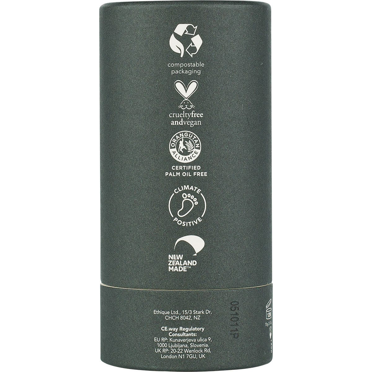 Ethique Botanica Solid Deodorant - Minimalist - Unscented  (70g)