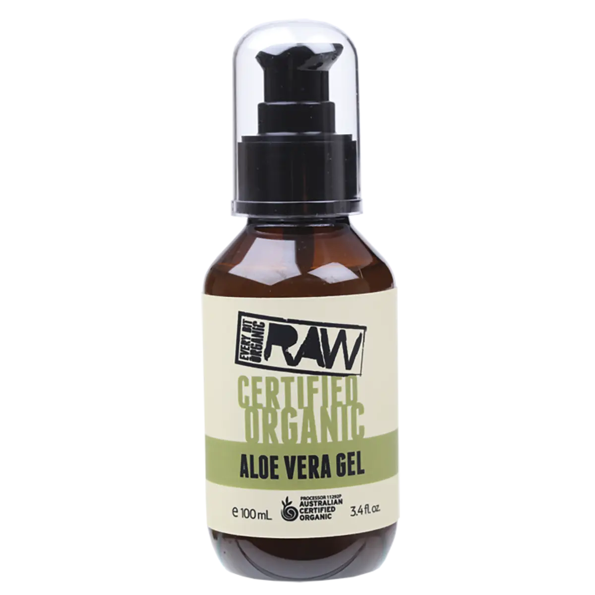 Every Bit Organic Raw Aloe Vera Gel 100ml — front pack image (UHP)