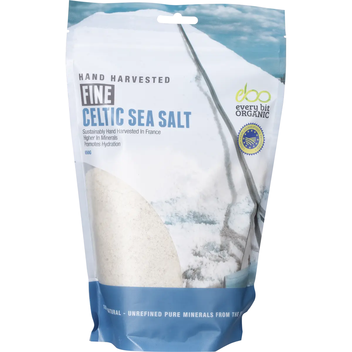 Every Bit Organic Celtic Sea Salt 650g — front pack image (UHP)