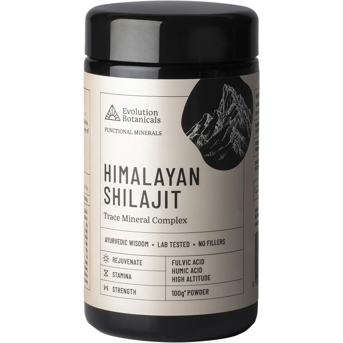 Evolution Botanicals Himalayan Shilajit 80 Trace Mineral Complex