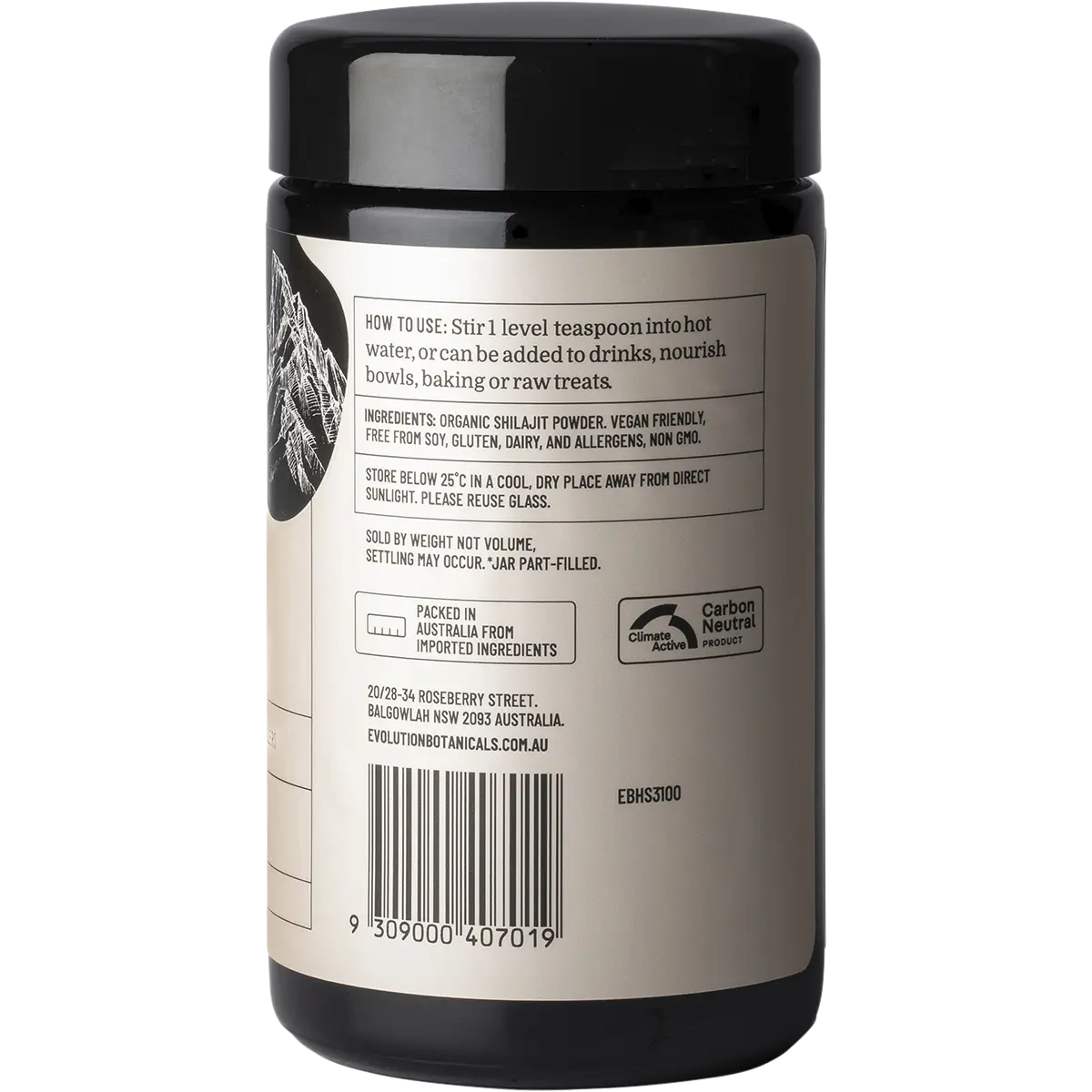Evolution Botanicals Himalayan Shilajit 80 Trace Mineral Complex