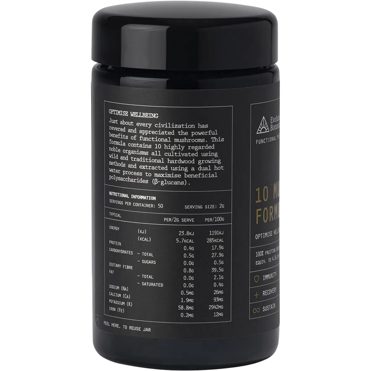 Evolution Botanicals 10 Mushroom Formula Optimise Wellbeing