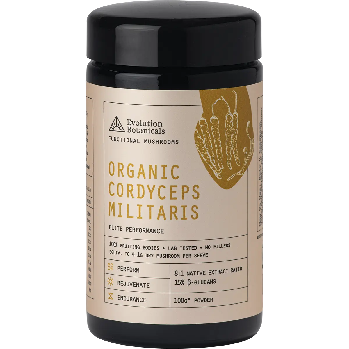 Evolution Botanicals Organic Cordyceps Militaris Elite Performance