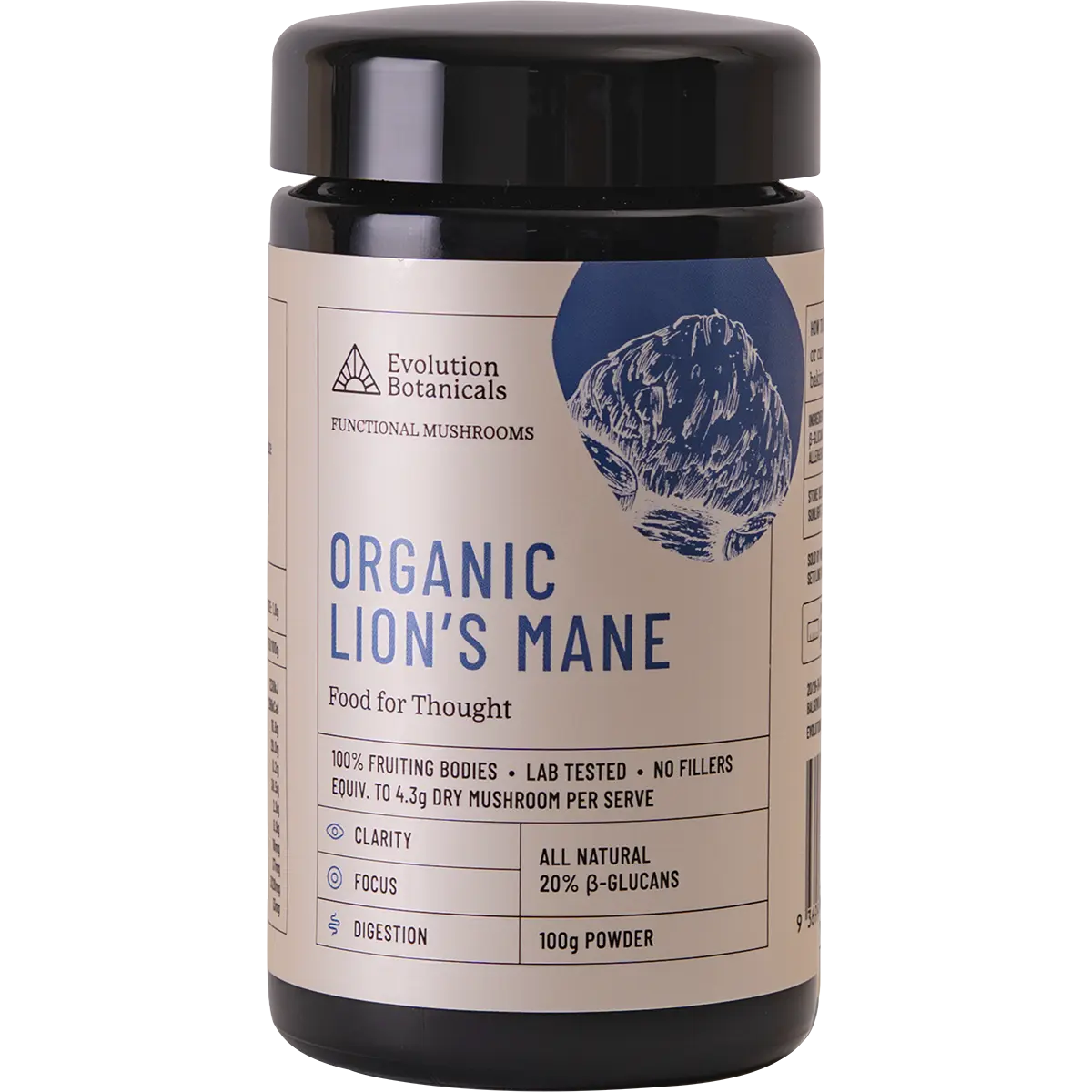 Evolution Botanicals Organic Lion's Mane Food For Thought