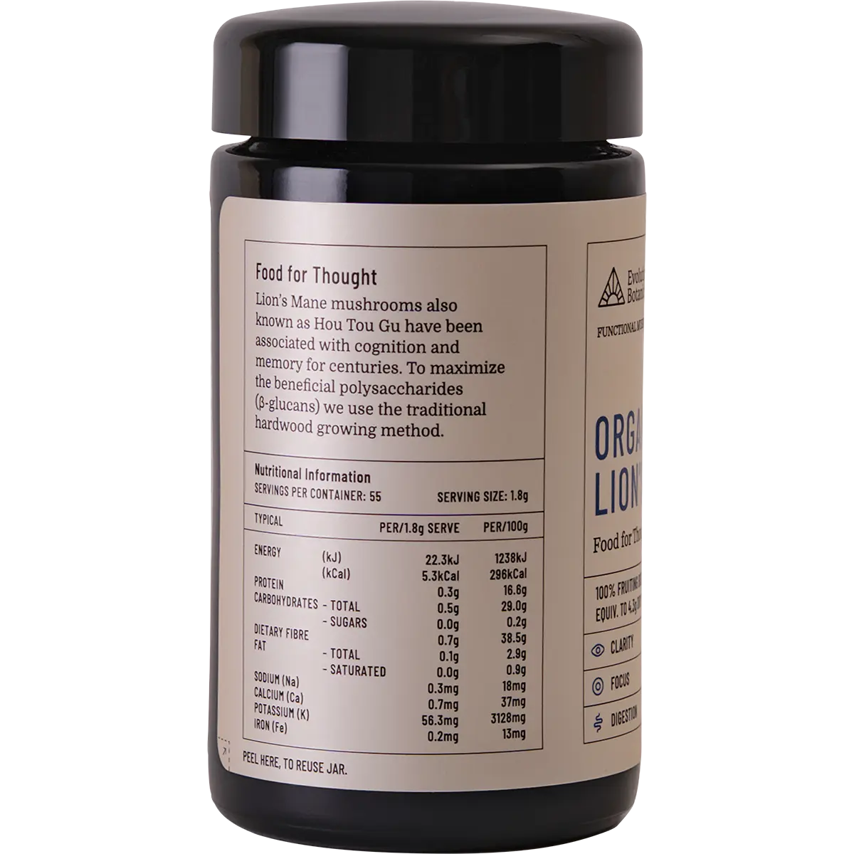 Evolution Botanicals Organic Lion's Mane Food For Thought