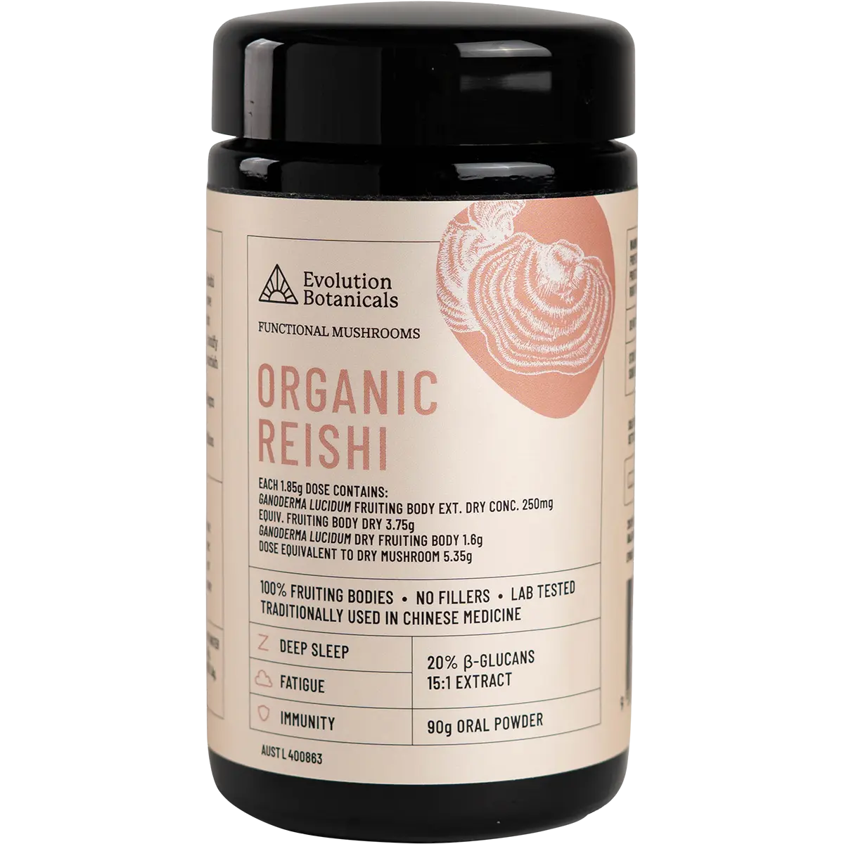 Evolution Botanicals Reishi Extract Spiritual Potency - Organic 15:1 90g