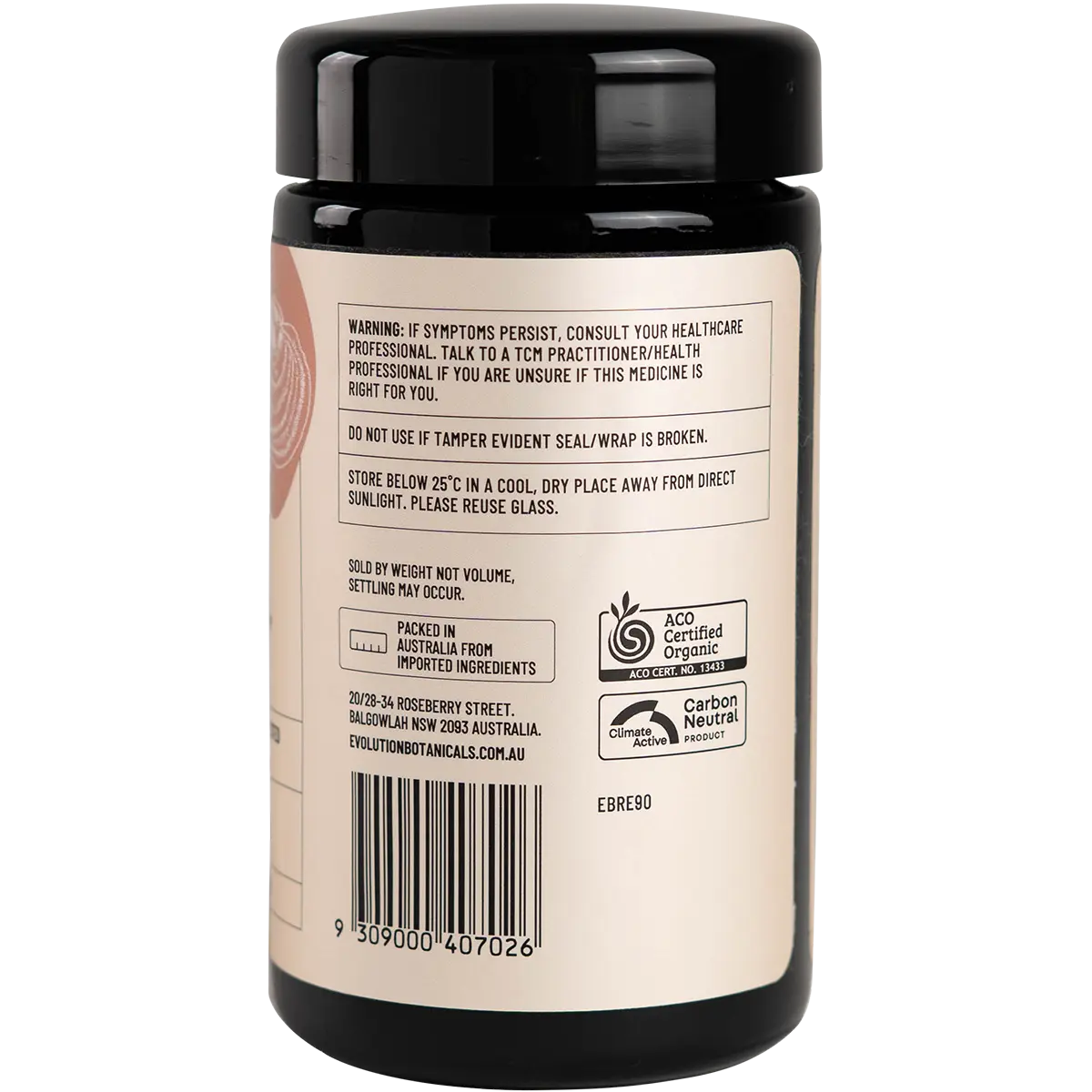 Evolution Botanicals Reishi Extract Spiritual Potency - Organic 15:1 90g
