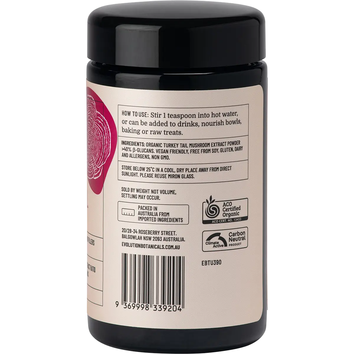 Evolution Botanicals Organic Turkey Tail Energy Force
