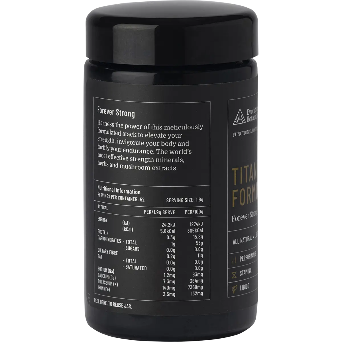 Evolution Botanicals Titanium Formula Forever Strong