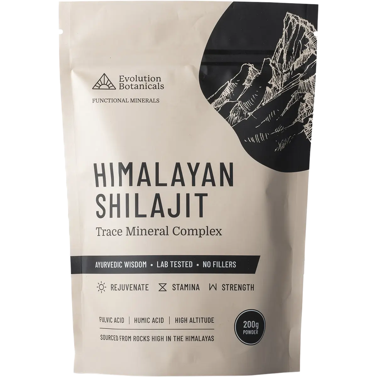 Evolution Botanicals Himalayan Shilajit 80 Trace Mineral Complex — official UHP product image 2