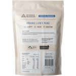 Evolution Botanicals Organic Lion's Mane Food For Thought — back pack image (UHP)