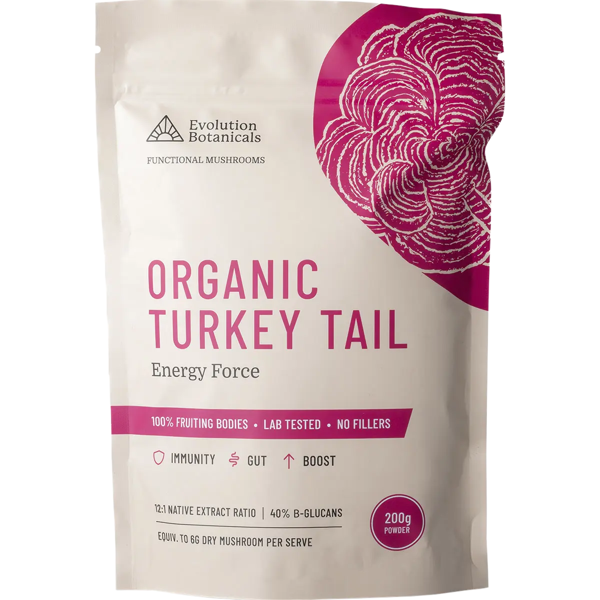 Evolution Botanicals Organic Turkey Tail Energy Force — official UHP product image 2