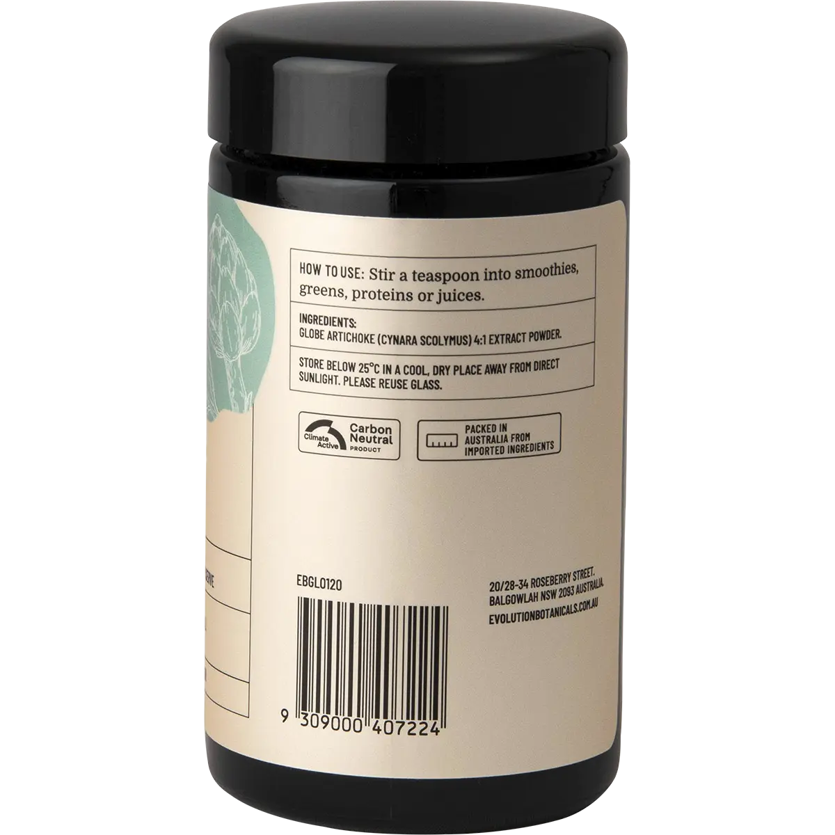 Evolution Botanicals Globe Artichoke Powder 120g