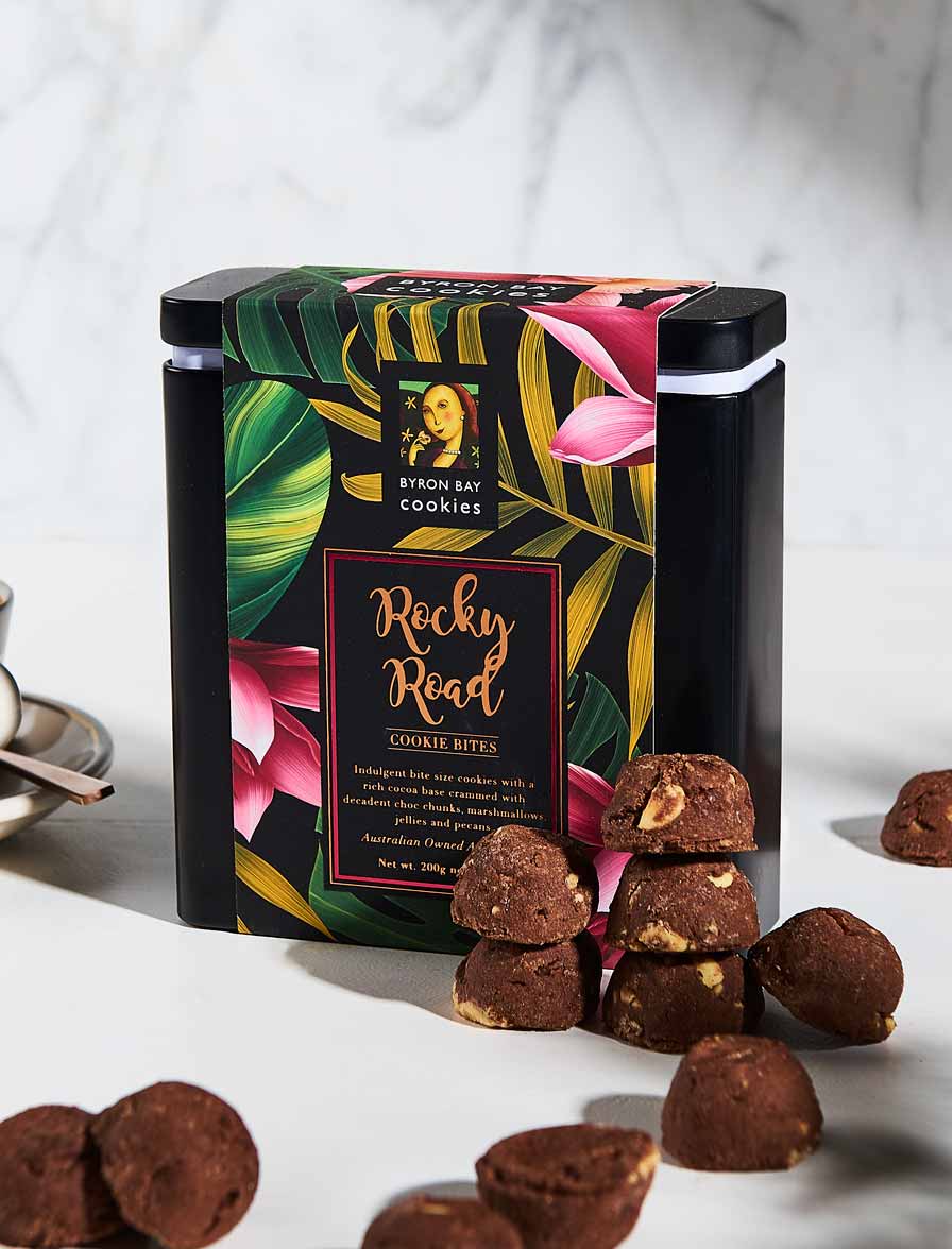 (CLEARANCE) Byron Bay Cookie Company - Rocky Road Gift Tin 200g