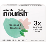 Naturely Nourish Natural Soap Bar Coconut & Gardenia 3pk