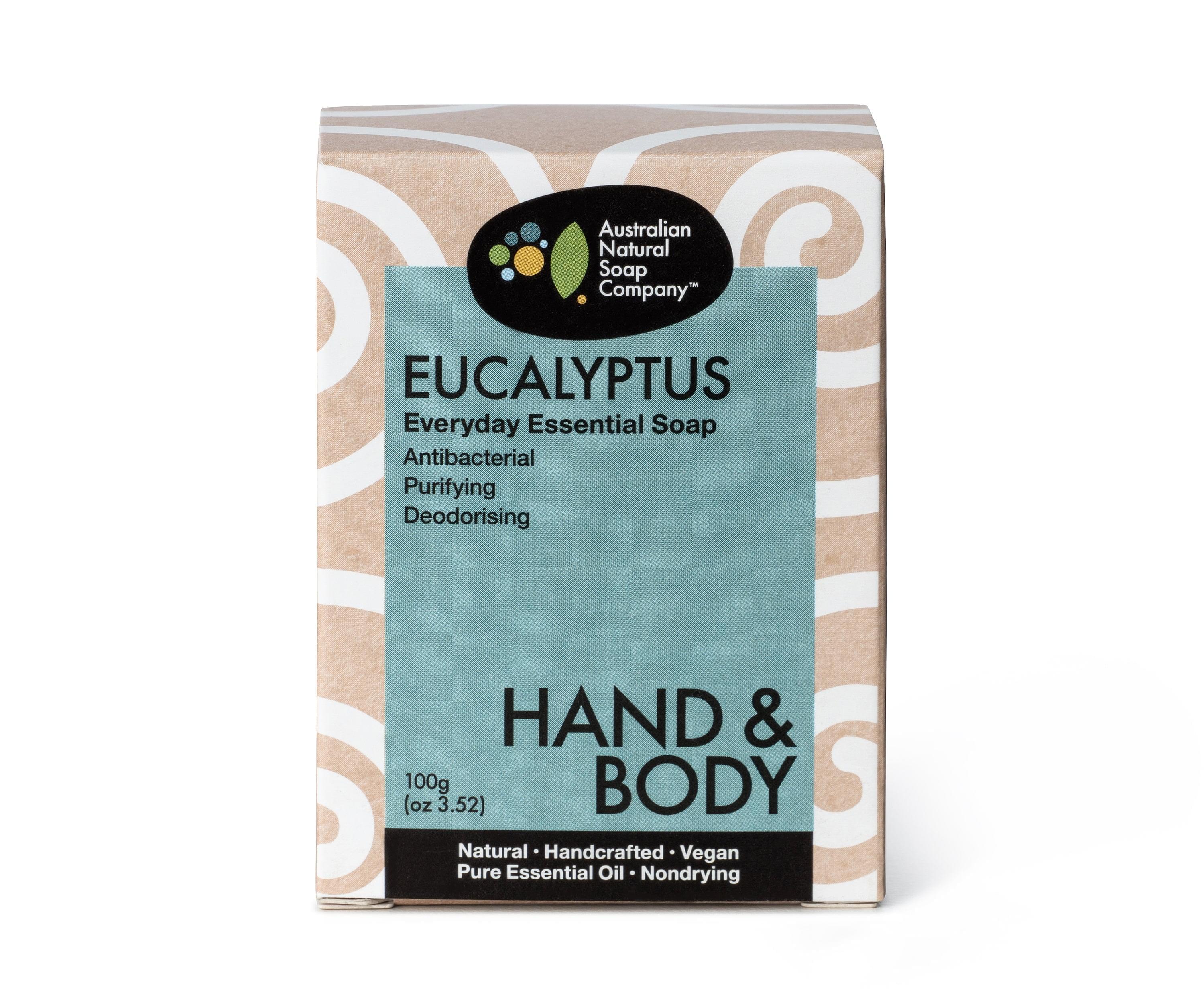 The Australian Natural Soap Hand & Body Everyday Essential Eucalyptus 100g