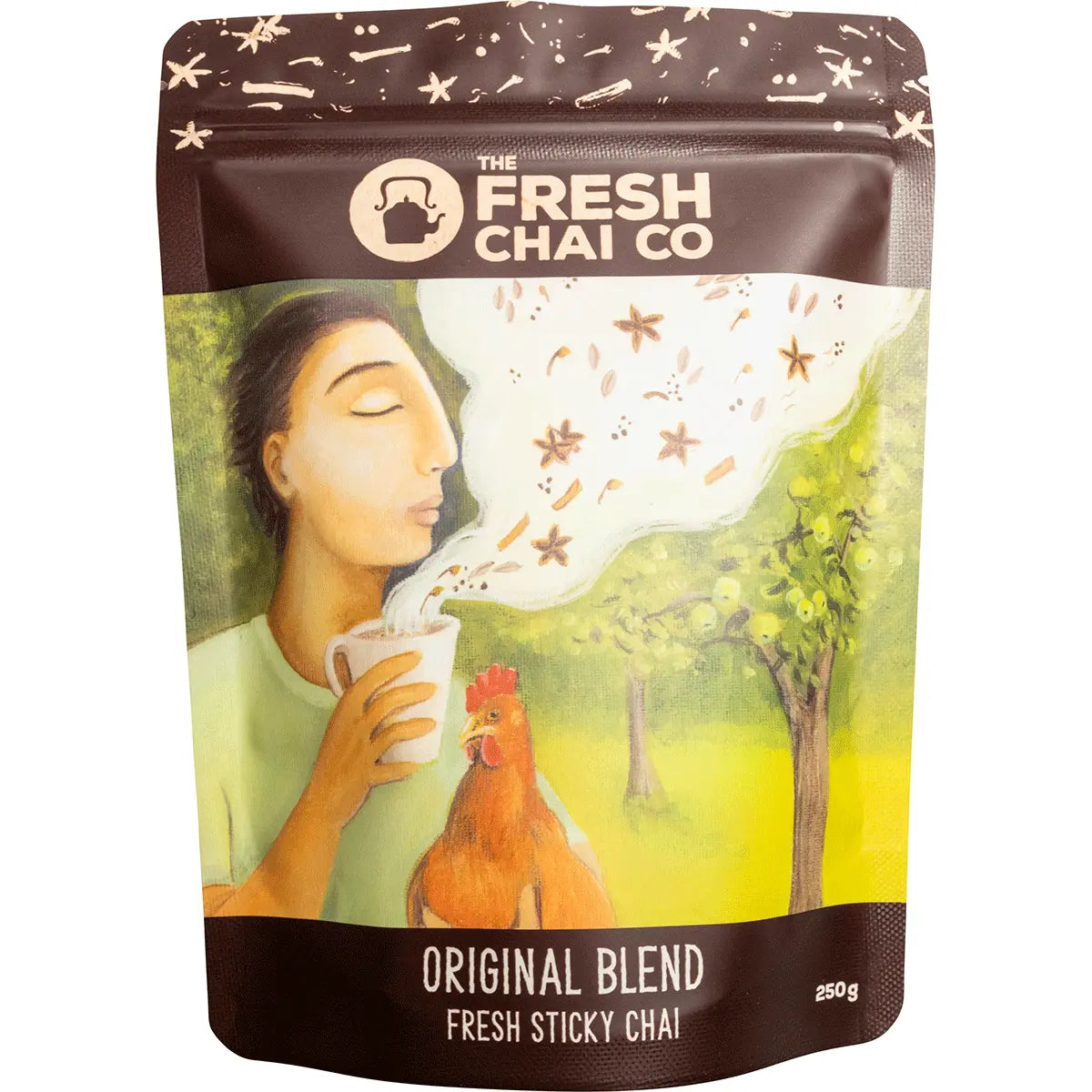 The Fresh Chai Co. Original Blend Honey Soaked Chai — front pack image (UHP)