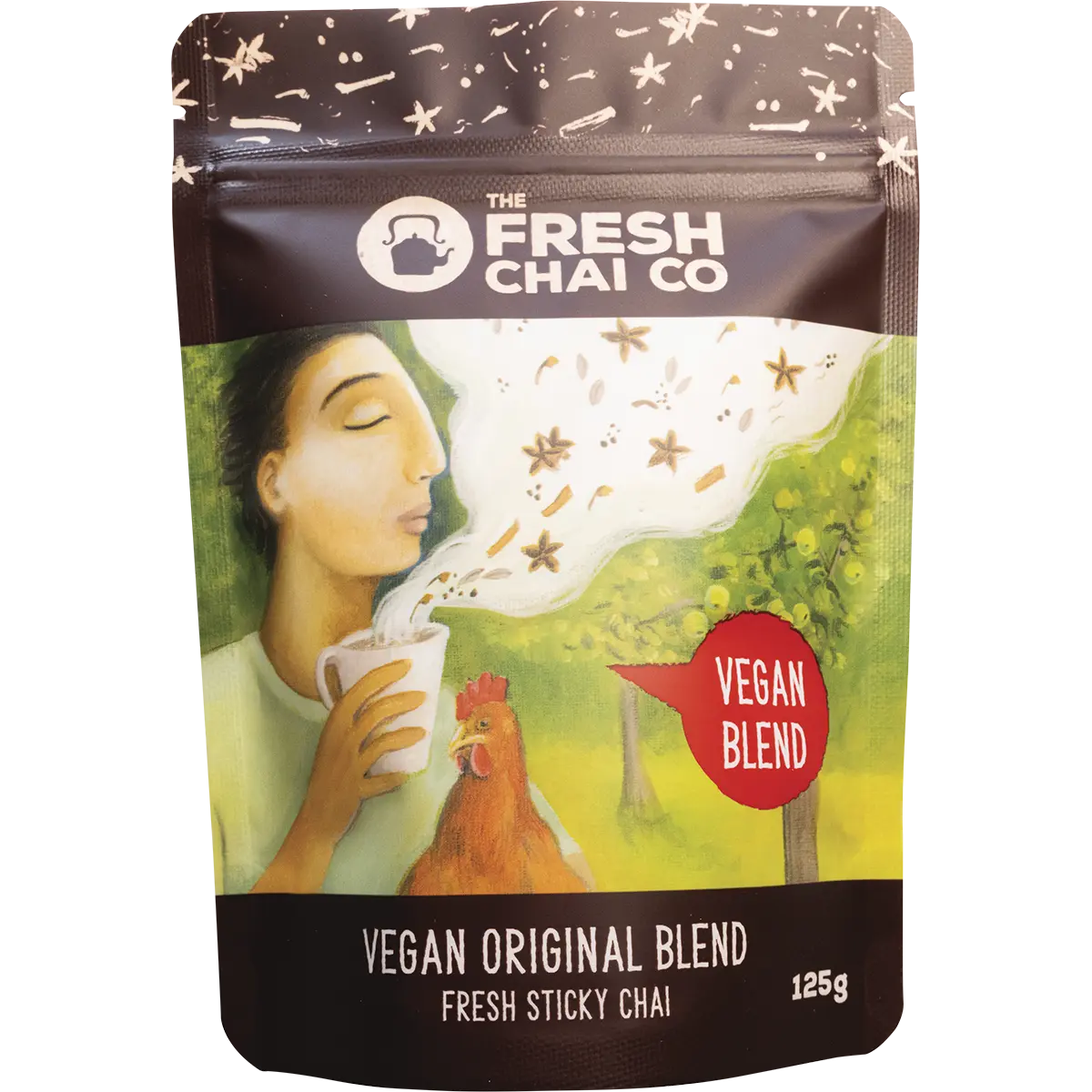 The Fresh Chai Co. Vegan Original Blend Long Soaked Chai — front pack image (UHP)