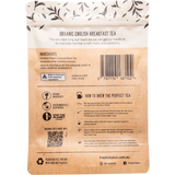 The Fresh Chai Co. Organic English Breakfast Loose Leaf Tea 200g — back pack image (UHP)