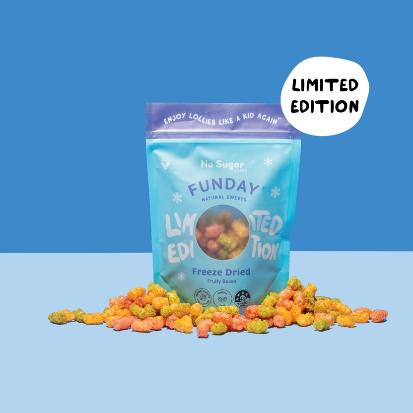 (CLEARANCE) Funday Natural Sweets Freeze Dried Fruity Bears 200g