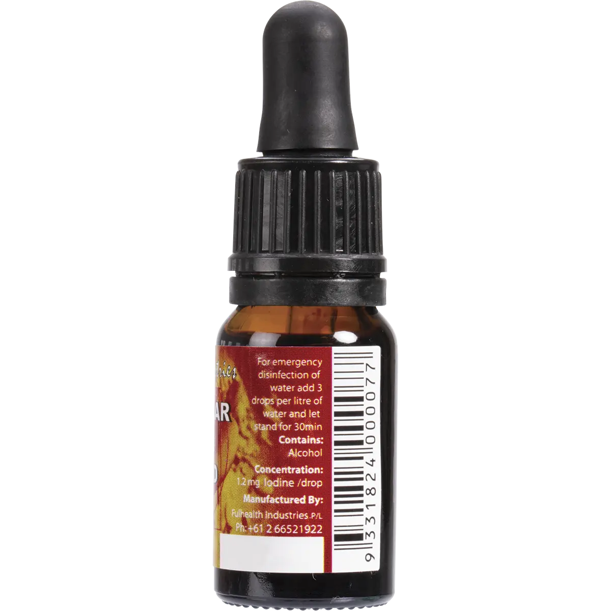 Fulhealth Molecular Iodine Colloid 3% w/w 10ml — side pack image (UHP)