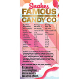 Famous Sugar Free Candy Snake Gummies Mixed Flavours 10 x 50g