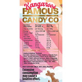 Famous Sugar Free Candy Kangaroo Gummies Mixed Flavours 10 x 50g